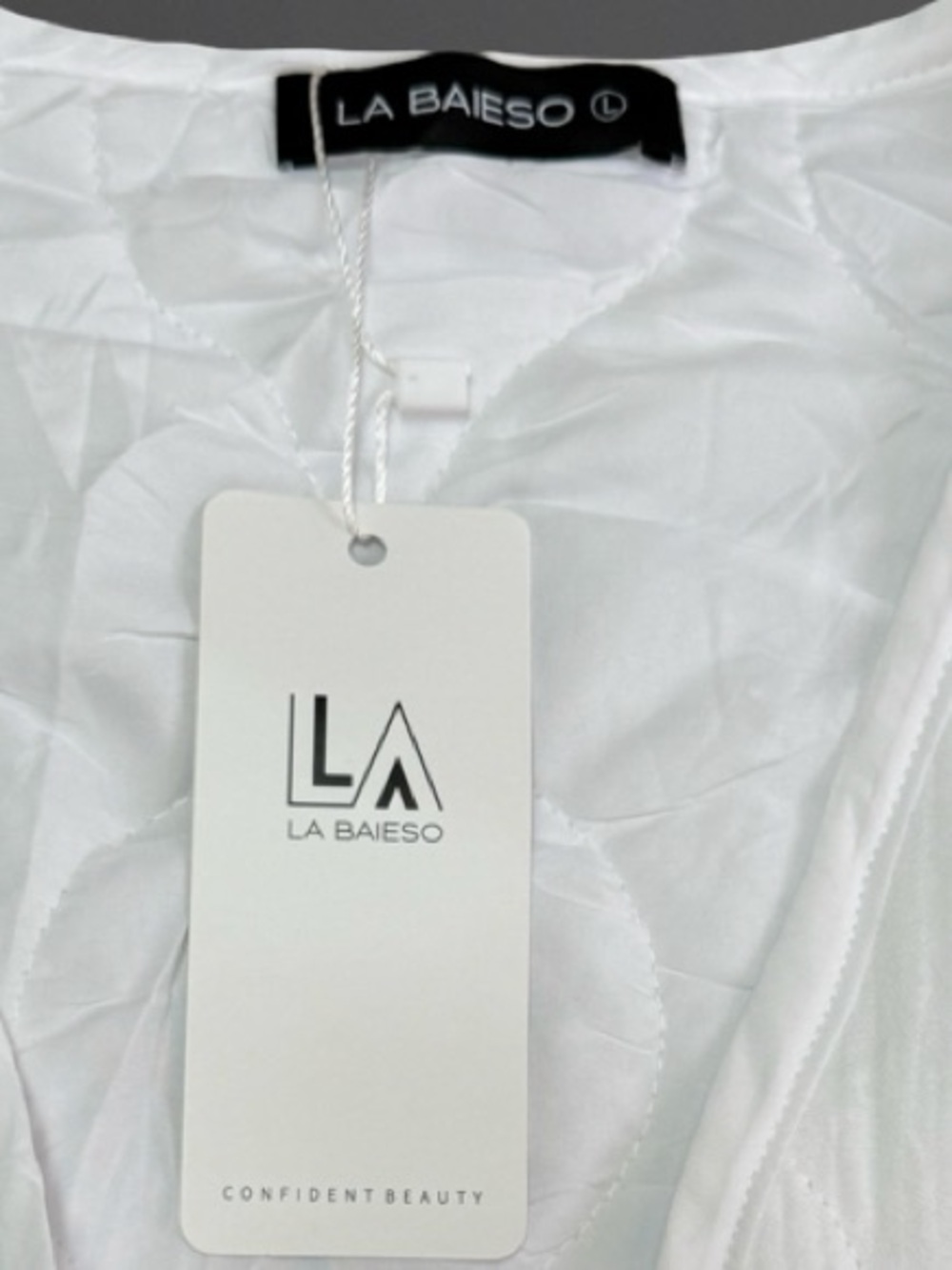 Women’s Cream Tie-Front Blazer with Patch Pockets - Picture 3 of 10